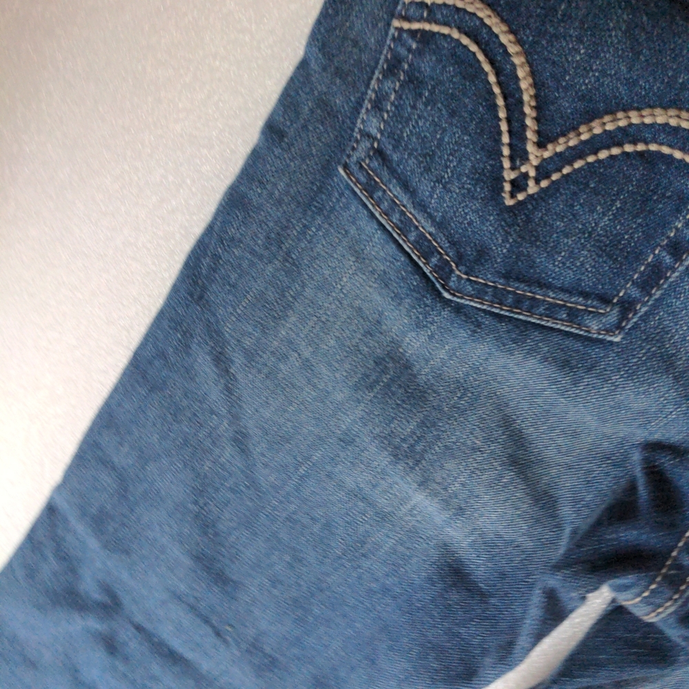 Girls Size 10 NWT Levi Jeans with Fun Patches Super Skinny 710 - Picture 9 of 9